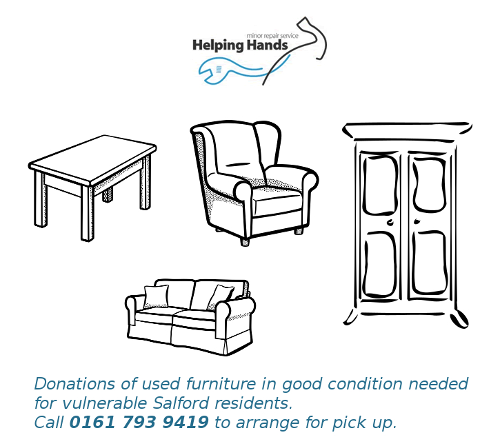 Donations of Furniture in Good Condition Needed for vulnerable Salford Residents